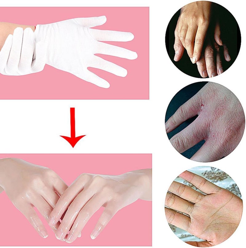 Moisturizing Hand Care Gloves 36pcs (18 Pairs) Size L Protective Spa Gloves for Dry Hands Treatment for Women and Men - Image 5