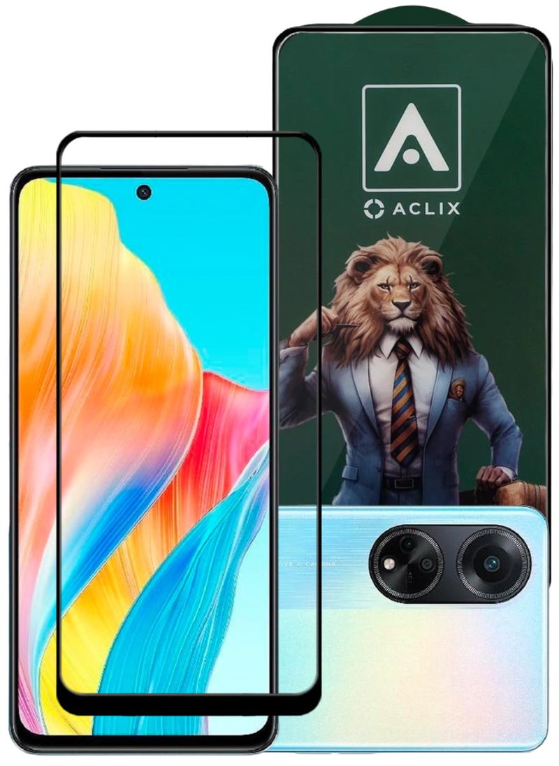 ACLIX Antistatic ESD Dustproof Premium Quality High Definition Tempered Glass Screen Protector Designed For Oppo A98 - Image 1