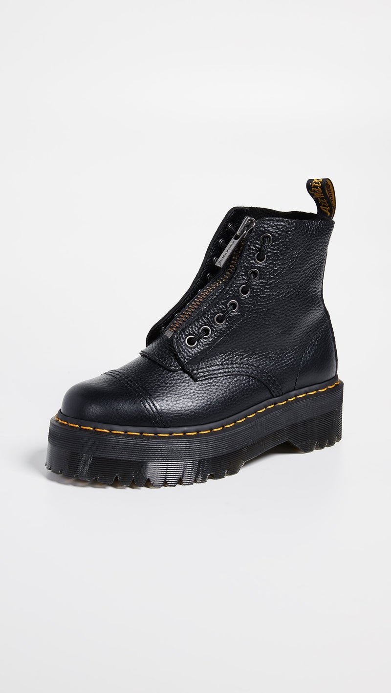 Dr Martens أحذية دكتور مارتنز للنساء، جلد نابا الأسود، 10 (أمريكي) - Image 2