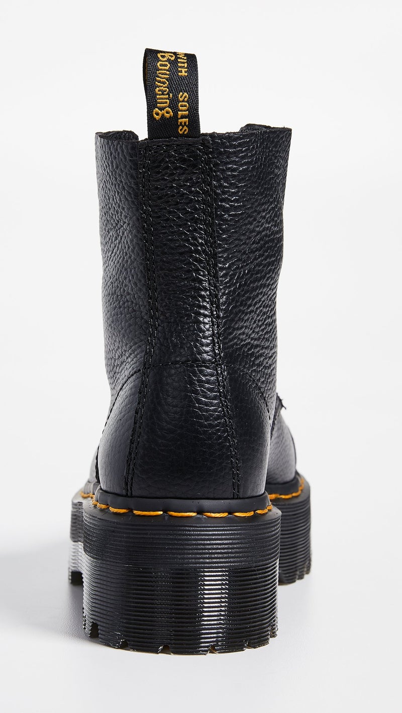 Dr Martens أحذية دكتور مارتنز للنساء، جلد نابا الأسود، 10 (أمريكي) - Image 4