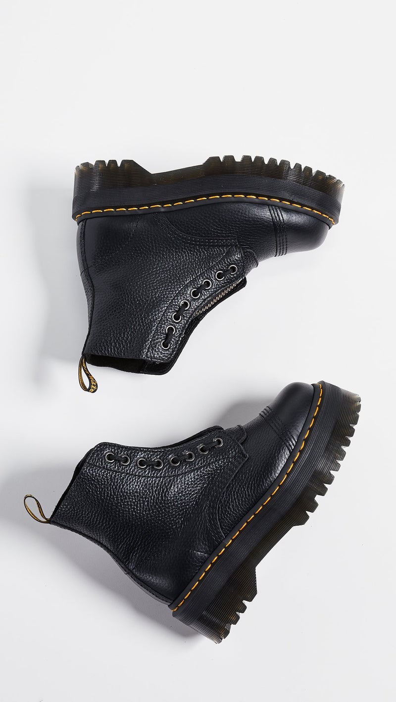 Dr Martens أحذية دكتور مارتنز للنساء، جلد نابا الأسود، 10 (أمريكي) - Image 5
