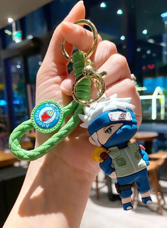 Distinctive cartoon keychain distinctive accessory high-quality anime keychain with Naruto cartoon design with the Kakashi character suitable for car keys wallet and bag wonderful and beautiful gift - Image 5