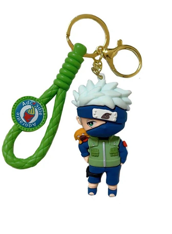 Distinctive cartoon keychain distinctive accessory high-quality anime keychain with Naruto cartoon design with the Kakashi character suitable for car keys wallet and bag wonderful and beautiful gift - Image 3