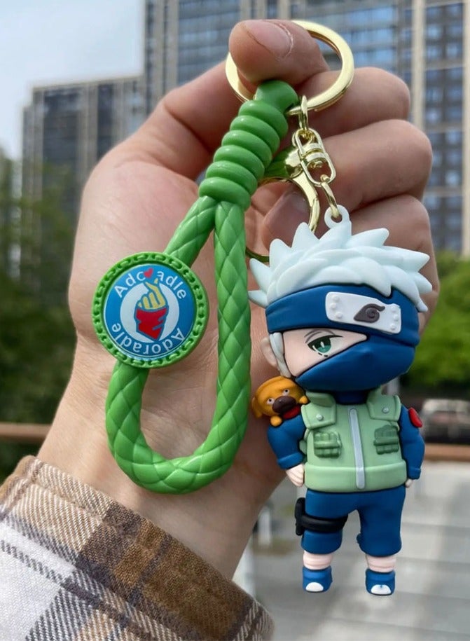 Distinctive cartoon keychain distinctive accessory high-quality anime keychain with Naruto cartoon design with the Kakashi character suitable for car keys wallet and bag wonderful and beautiful gift - Image 2
