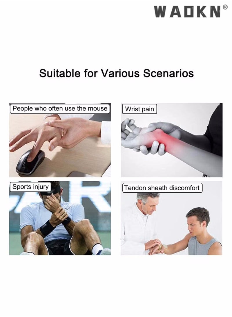 WAOKN - Thumb Splint Brace - Reversible Thumb & Wrist Stabilizer Splint for BlackBerry Thumb, Trigger Finger, Pain Relief, Tendonitis, Sprain and Carpal Tunnel Supporting, Lightweight and Breathe - Image 1