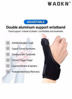 WAOKN Thumb Splint Brace - Reversible Thumb & Wrist Stabilizer Splint for BlackBerry Thumb, Trigger Finger, Pain Relief, Tendonitis, Sprain and Carpal Tunnel Supporting, Lightweight and Breathe  - Image 5