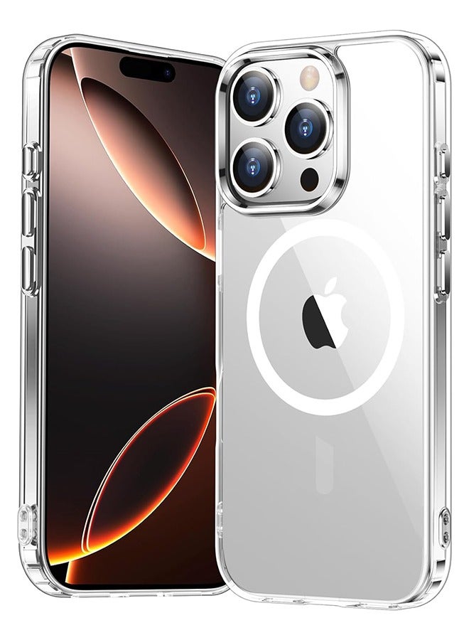 أيه بي جي غطاء لهاتف آيفون ١٦ برو ماكس - شفاف ونحيف مصنوع من مادة مرنة، مقاوم للاصفرار، يوفر حماية من السقوط، مقاوم للخدوش، لطيف على البشرة، خفيف الوزن ومرن، متوافق مع الشحن المغناطيسي. - Image 1