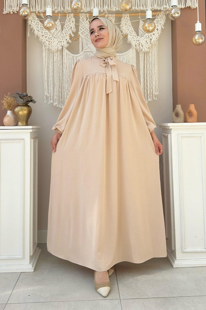 Bym Fashion Baby Mother Dress 3896 Stone - Image 1