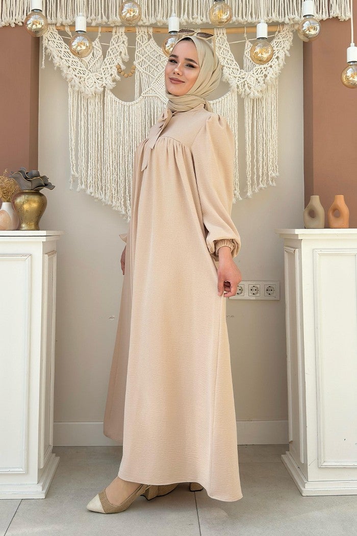 Bym Fashion Baby Mother Dress 3896 Stone - Image 3