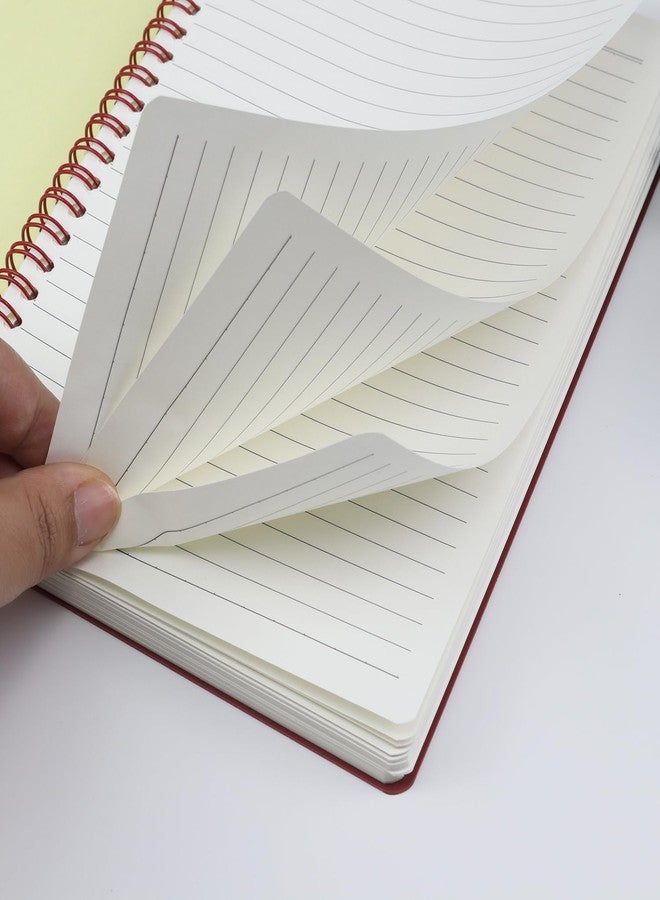 Aacehlh 5 Pack Spiral Notebooks 8.3" x 5.7", 80 Sheets College Ruled Notebook with Plastic Waterproof Cover, 100GSM Thick Paper, A5 Lined Journal for Office, School,Home - Image 4