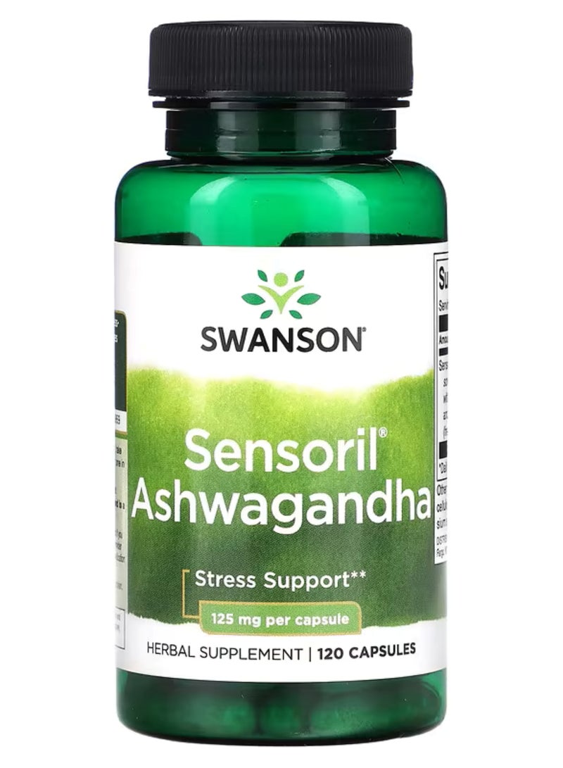 سوانسون‏, Ashwagandha، 125 ملجم ، 120 كبسولة