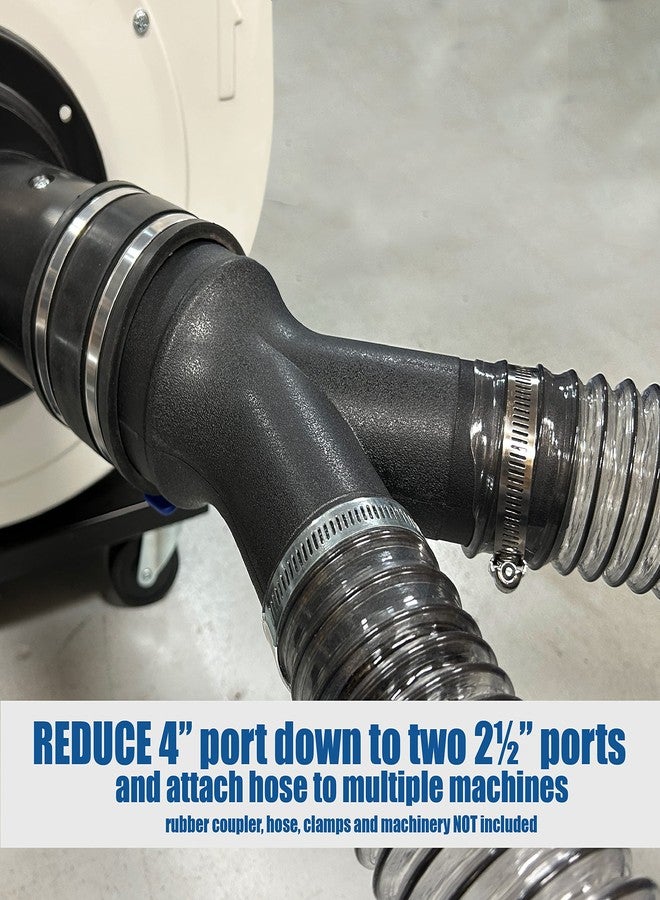 فولتون وصلة تجميع الغبار لموزع Y بمنفذ مخفض مزدوج من فولتون مقاس 4 بوصات إلى 2 ½ بوصة - Image 3