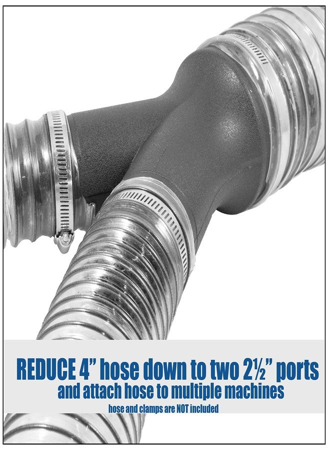فولتون وصلة تجميع الغبار لموزع Y بمنفذ مخفض مزدوج من فولتون مقاس 4 بوصات إلى 2 ½ بوصة - Image 2