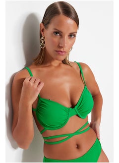 trendyol Green Underwire Tie Bikini Top TBESS23BU00244  - Image 2