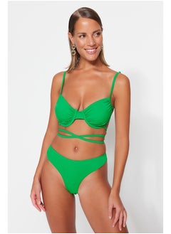 trendyol Green Underwire Tie Bikini Top TBESS23BU00244  - Image 1