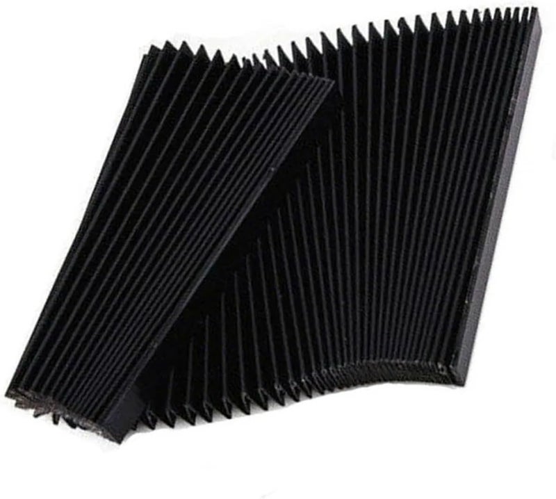 CNC machine accordion dust cover CNC Milling Machine Flexible Guard Dust Cloth Three-proof Cloth Protective Flat Accordion Bellows Cover Tool(170mm) - Image 1