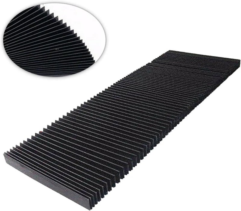 CNC machine accordion dust cover CNC Milling Machine Flexible Guard Dust Cloth Three-proof Cloth Protective Flat Accordion Bellows Cover Tool(170mm) - Image 3