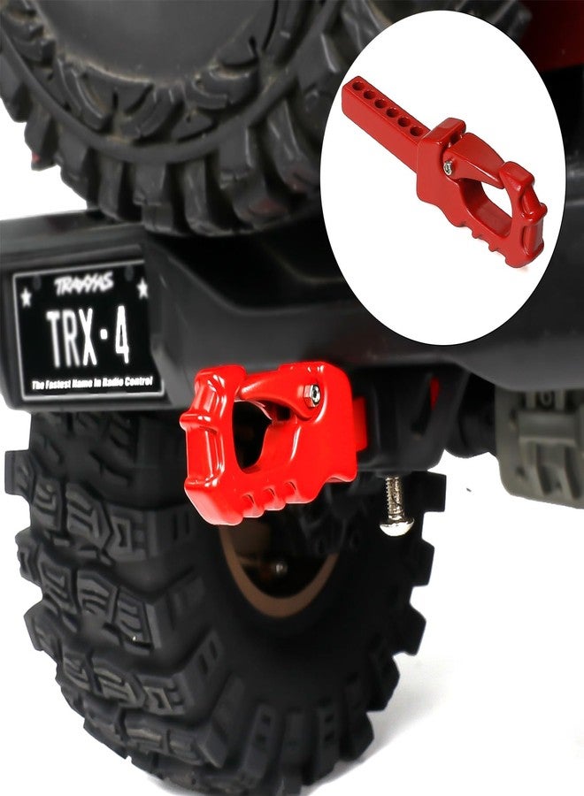 XSYGO Metal RC Crawler Trailer Hook Tow Hitch for 1/10 RC Crawler Traxxas TRX4 Axial SCX10 Rear Bumper Parts (Red) - Image 3