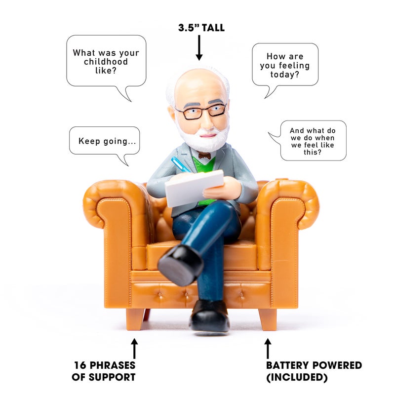 NPW Desktop Therapist Novelty Sound Machine â€“ Funny Office Desk Toy, Stress Relief Prank Gift for Work & Home (16 Sound Phrases) - Image 3