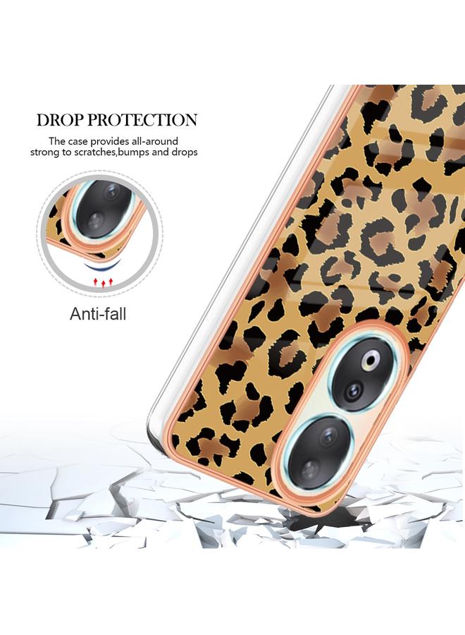 S-TOP Case For Honor 90 5G Electroplating Marble Dual-side IMD Phone Case - Image 4