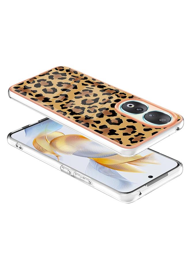 S-TOP Case For Honor 90 5G Electroplating Marble Dual-side IMD Phone Case - Image 3