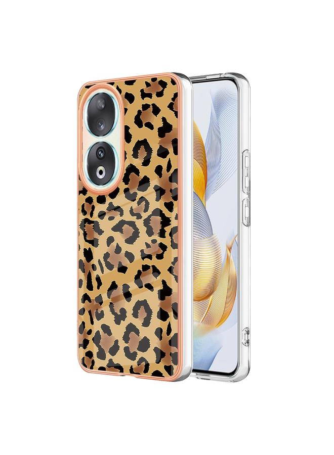 S-TOP Case For Honor 90 5G Electroplating Marble Dual-side IMD Phone Case - Image 1