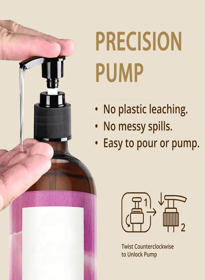 Oxyooh 3 Pack Pump Dispenser Compatible with Queen of Thrones & Heritage Castor Oil & Rejuvenaturals, Plastic Pump for 16oz Bottle-1'' Mouth, Queen Dispenser with Empty Mascara Tube (Oil not Included - Image 2