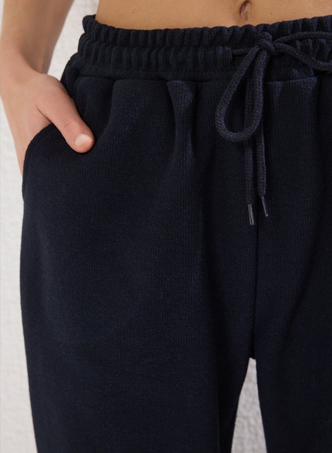 trendyol Dark Navy Blue Thessaloniki Comfort Fit Pocket Knitted Sports Sweatpants - Image 3