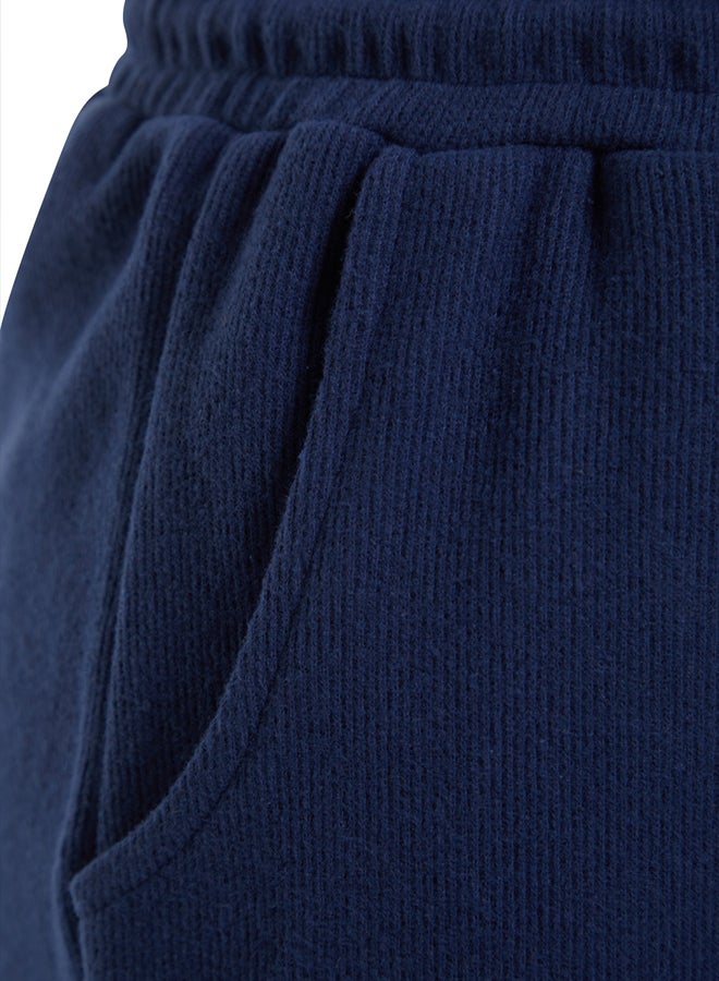 trendyol Dark Navy Blue Thessaloniki Comfort Fit Pocket Knitted Sports Sweatpants - Image 5