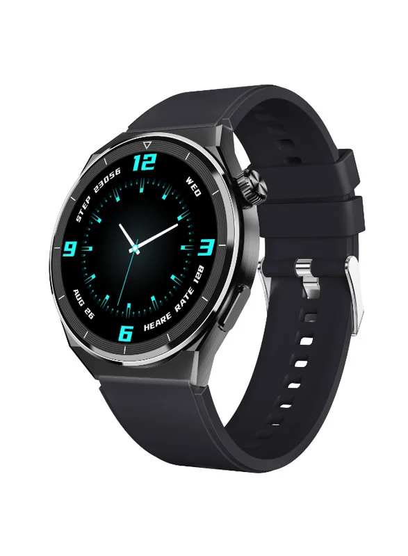KENNETH SCOTT Unisex Smart Display Watch With Black Silicone Strap - KG9X-XSBBL