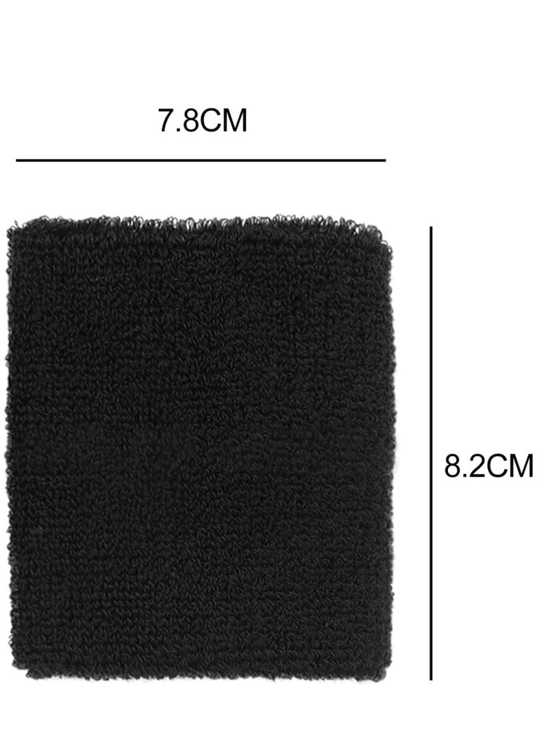 Spall Direct Absorbent Wrist Sweatbands for Athletic Men and Women - 6 Pcs Tennis Wrist Sweat Bands for Gym & Running-Wicking Wristbands for Exercise - Image 3