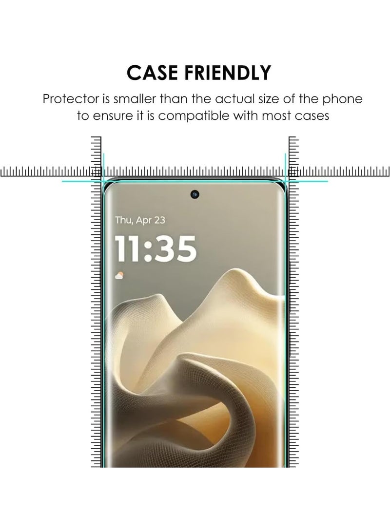 High-definition HD screen protector for Tecno Coman 40 Pro phone made of UV reinforced liquid glass, compatible with fingerprint sensor for Tecno Coman 40 Pro phone, transparent - Image 5