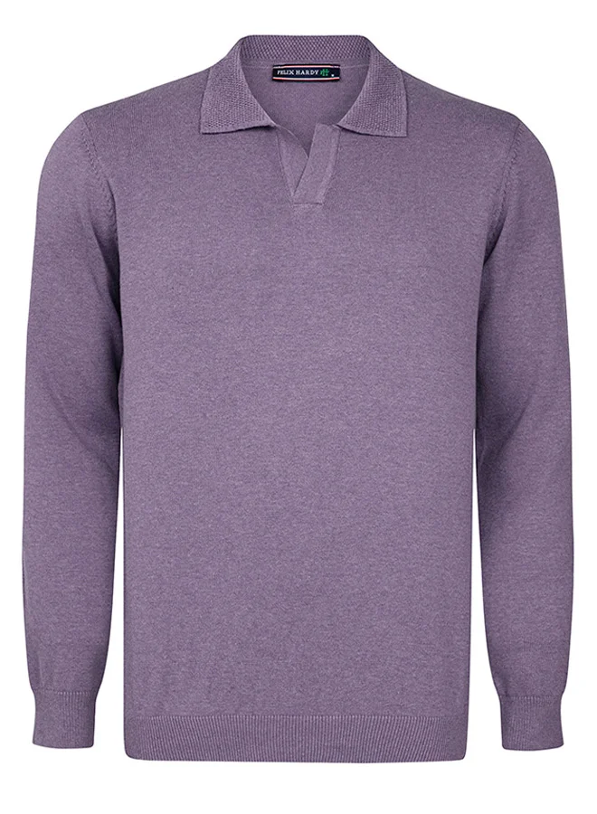 فيليكس هاردي Polo collar long sleeve jumper