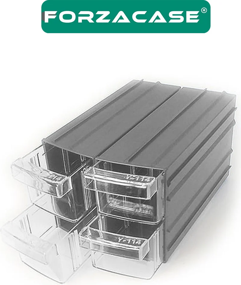 فورزاكاس 4 Drawer Fisherman Carpenter Material and Jewelry Accessories Box Organizer - FC671