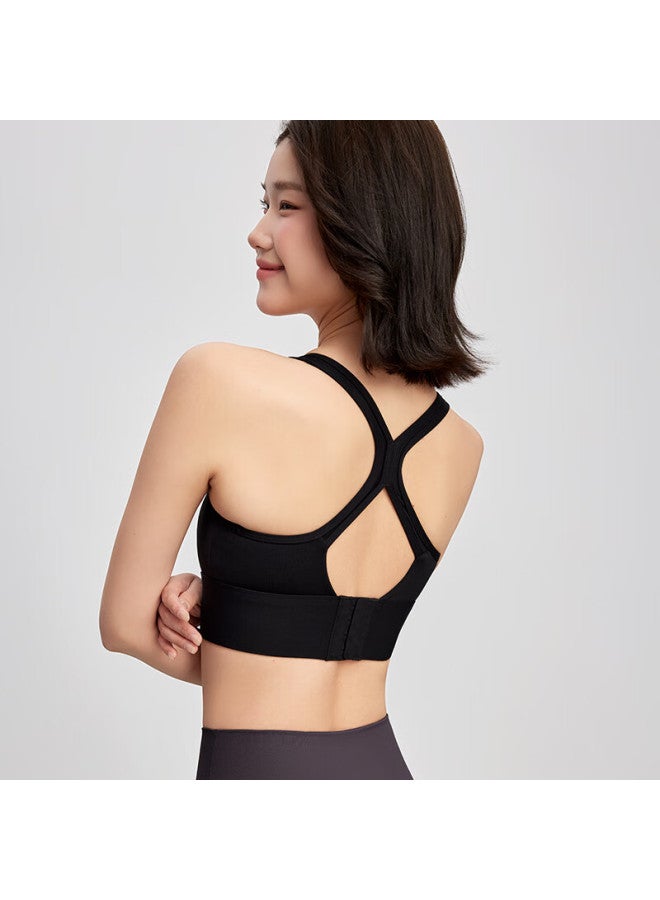 Never Me Sports Bra Shockproof High-intensity Fitness Training Yoga Vest With Chest Pads Back Support White - Image 4