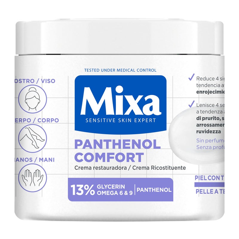 Mixa PANTHENOL Comfort Repairing Body Cream 400 ml
