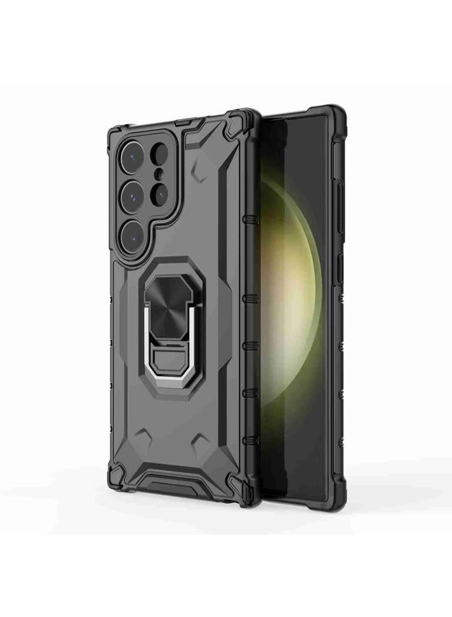 اس-توب جراب لهاتف Samsung Galaxy S23 Ultra 5G Ice Armor Series جراب هاتف بحلقة مع حامل - Image 2
