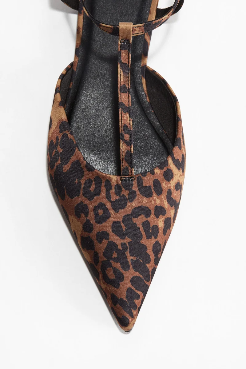 H&M Pointed Satin Sandals