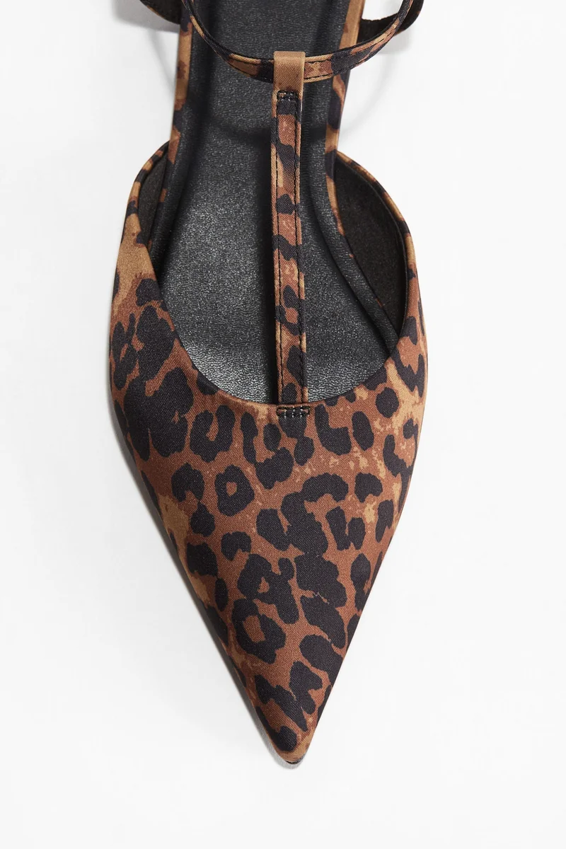 H&M Pointed Satin Sandals