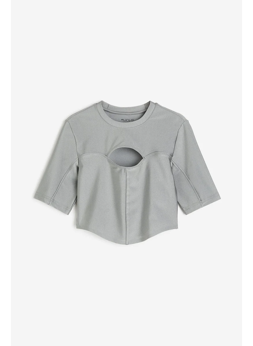 اتش اند ام Drymove™ Cropped Cut-Out Sports Top