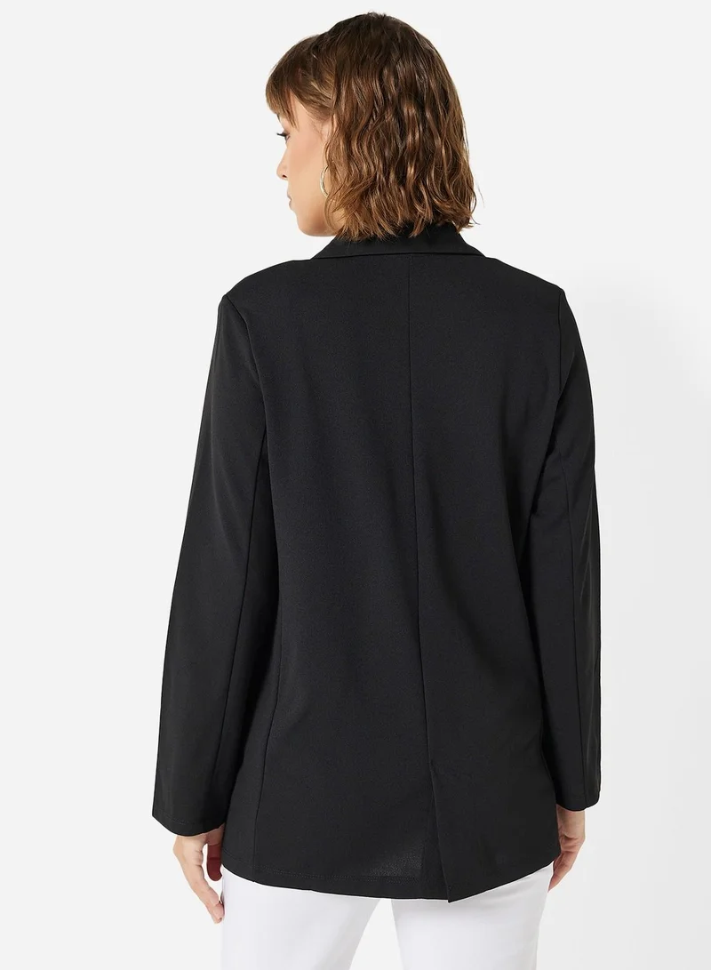 Jacqueline de Yong Oversized Classic Collared Blazer