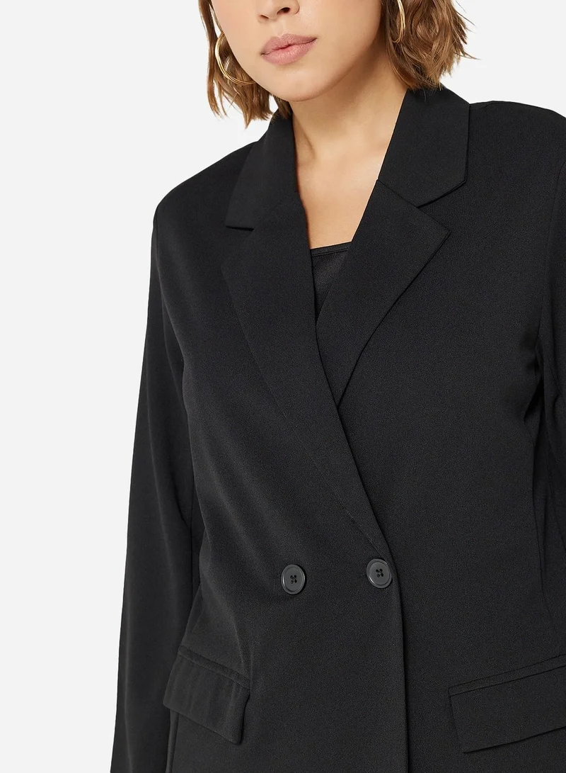 Jacqueline de Yong Oversized Classic Collared Blazer
