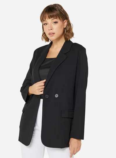 Jacqueline de Yong Oversized Classic Collared Blazer