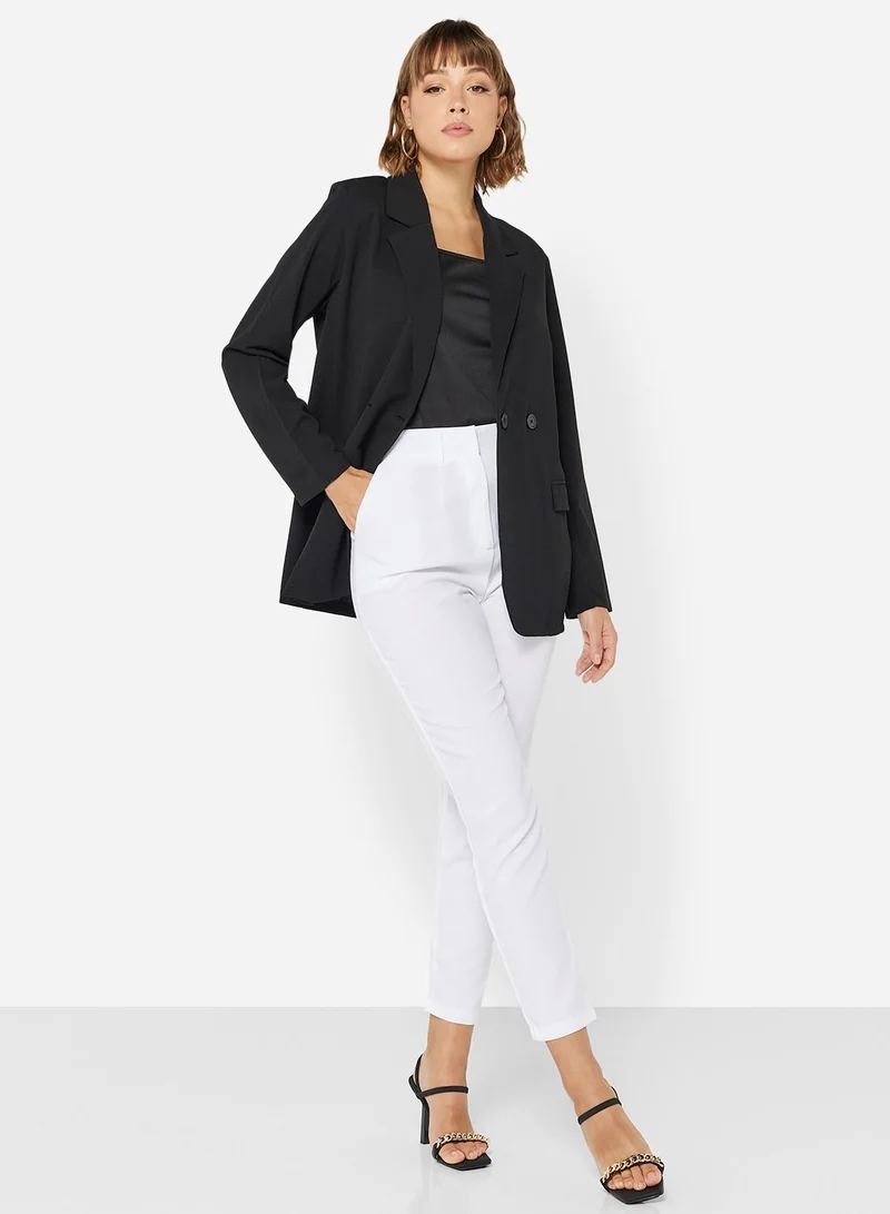 Jacqueline de Yong Oversized Classic Collared Blazer