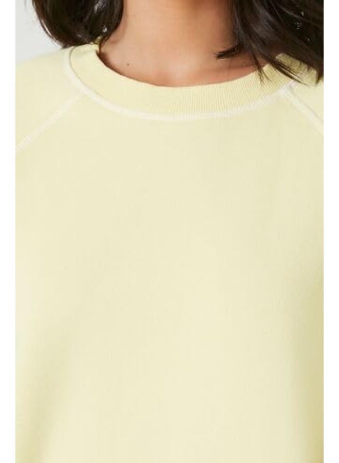 FOREVER 21 Active Fleece Short-Sleeve Sweatshirt - Image 2