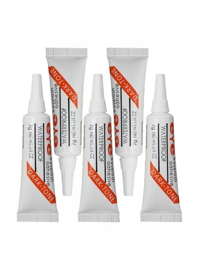 Eye 5-PACKS Dark-Tone Waterproof Transparent False Eyelash Glue - Image 1