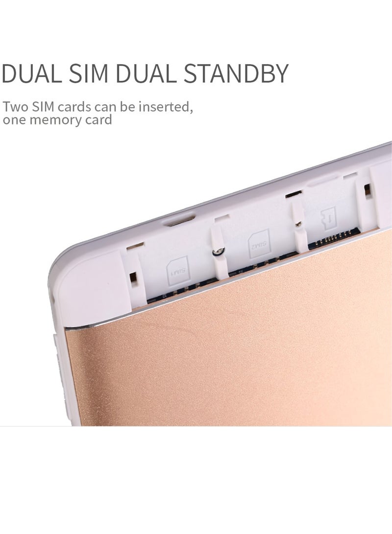 AROAQ T100 10 Inch Android Tablet, Portable Tablet Pc With TF Card Slot And Dual Camera, Lightweight Easy To Carry Wifi Pad With Octa Core Processor, (1pc, Rose Gold, 2GB RAM 32GB ROM) - Image 3