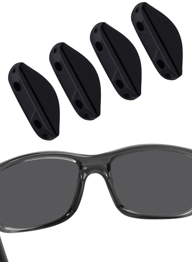BlazerBuck Replacement Nose Piece Pads for Oakley Turbine OO9263 Sungl - Black + Black - Image 1