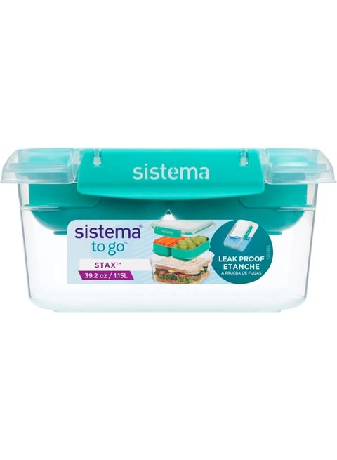 Sistema 1.15L Square Stax To Go 1.15 L