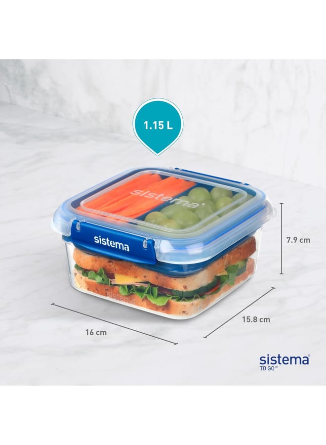 Sistema 1.15L Square Stax To Go 1.15 L - Image 2